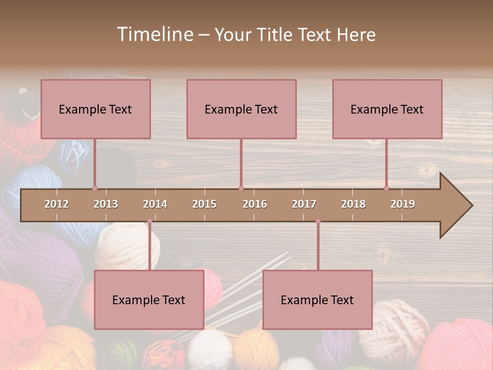 String Purple Object PowerPoint Template