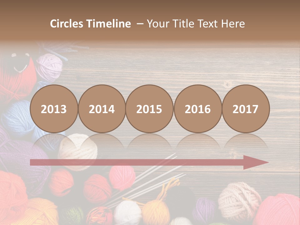 String Purple Object PowerPoint Template