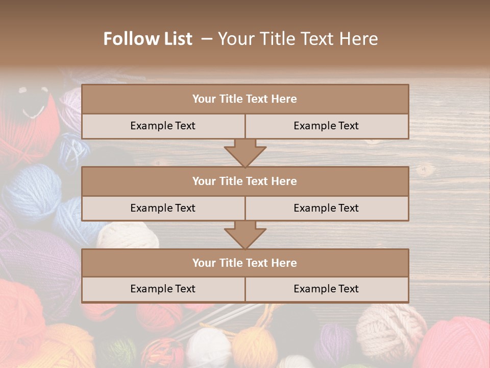String Purple Object PowerPoint Template