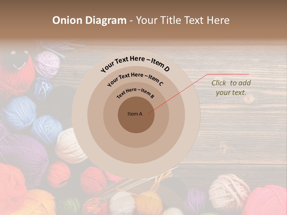 String Purple Object PowerPoint Template