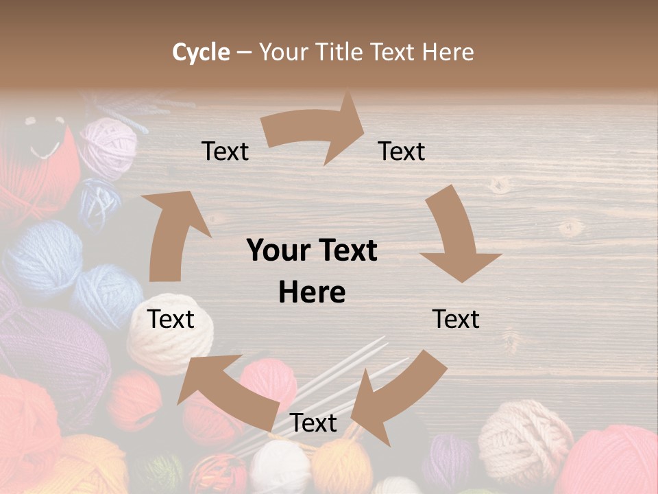 String Purple Object PowerPoint Template