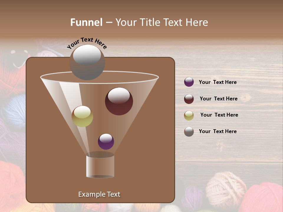 String Purple Object PowerPoint Template