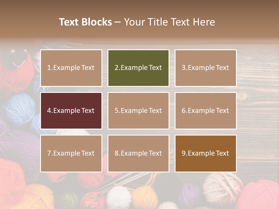 String Purple Object PowerPoint Template