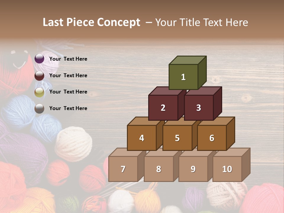 String Purple Object PowerPoint Template