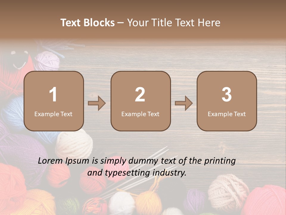 String Purple Object PowerPoint Template