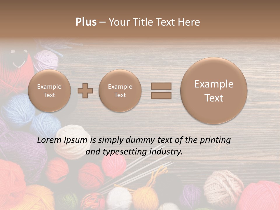 String Purple Object PowerPoint Template