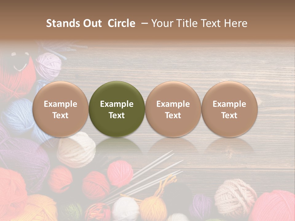 String Purple Object PowerPoint Template