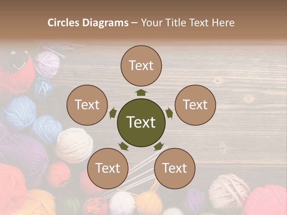 String Purple Object PowerPoint Template