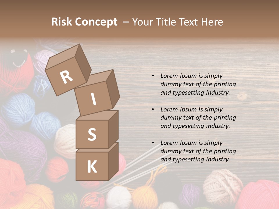 String Purple Object PowerPoint Template