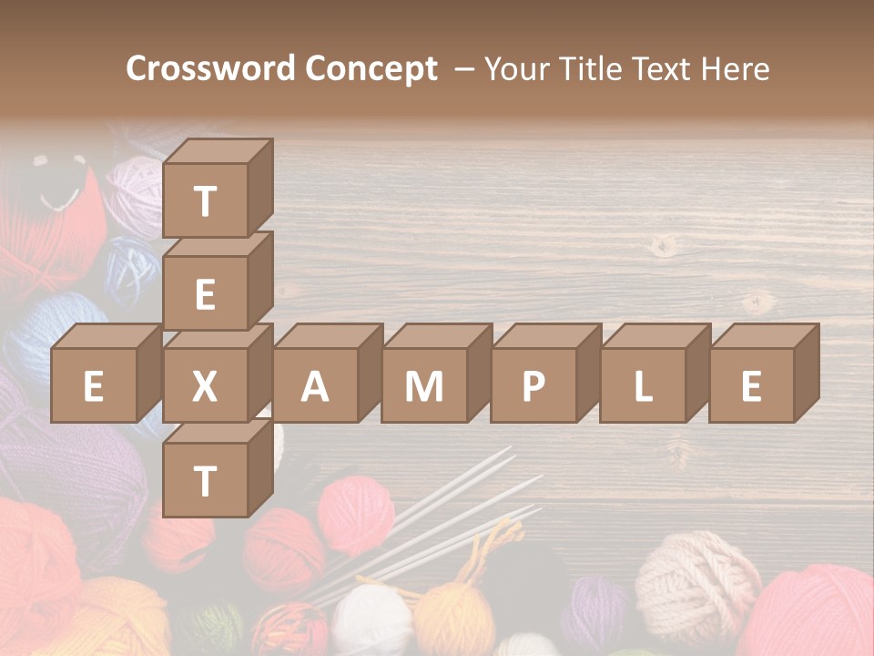 String Purple Object PowerPoint Template