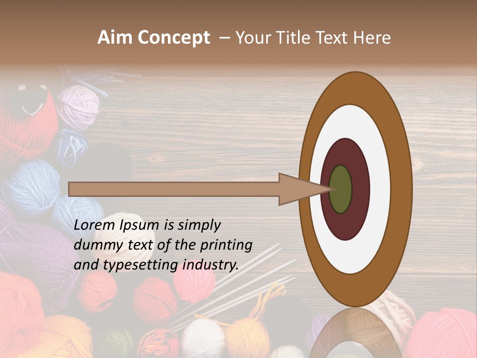 String Purple Object PowerPoint Template