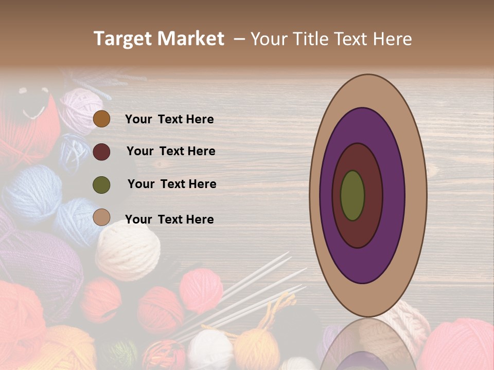 String Purple Object PowerPoint Template