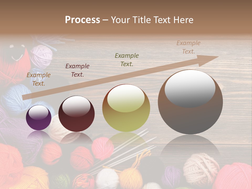 String Purple Object PowerPoint Template