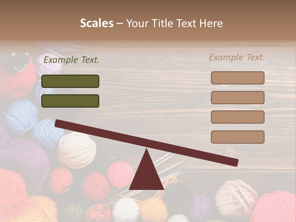 String Purple Object PowerPoint Template