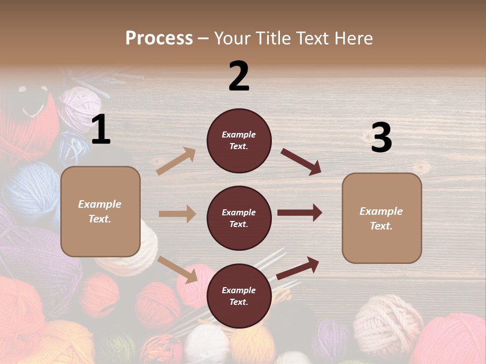 String Purple Object PowerPoint Template