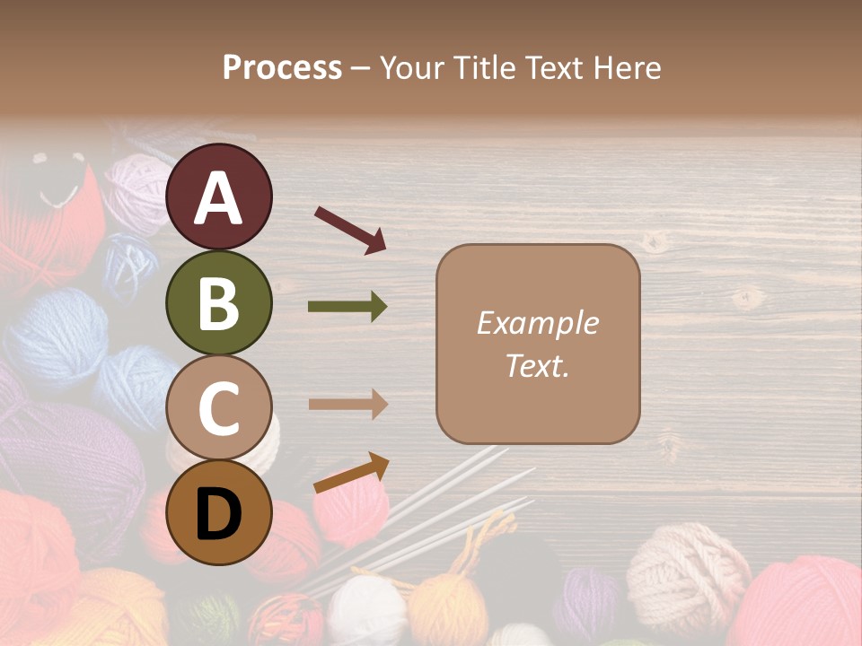 String Purple Object PowerPoint Template