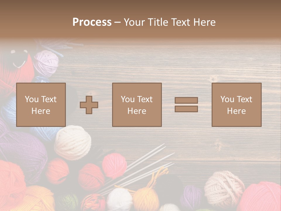 String Purple Object PowerPoint Template