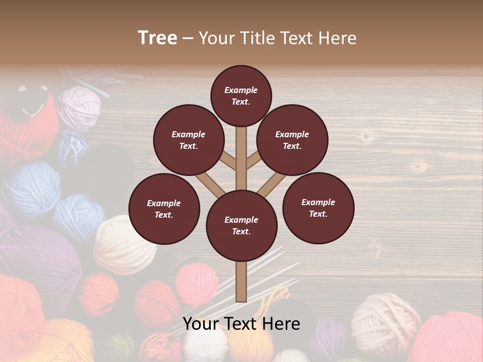 String Purple Object PowerPoint Template