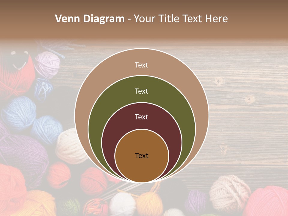 String Purple Object PowerPoint Template