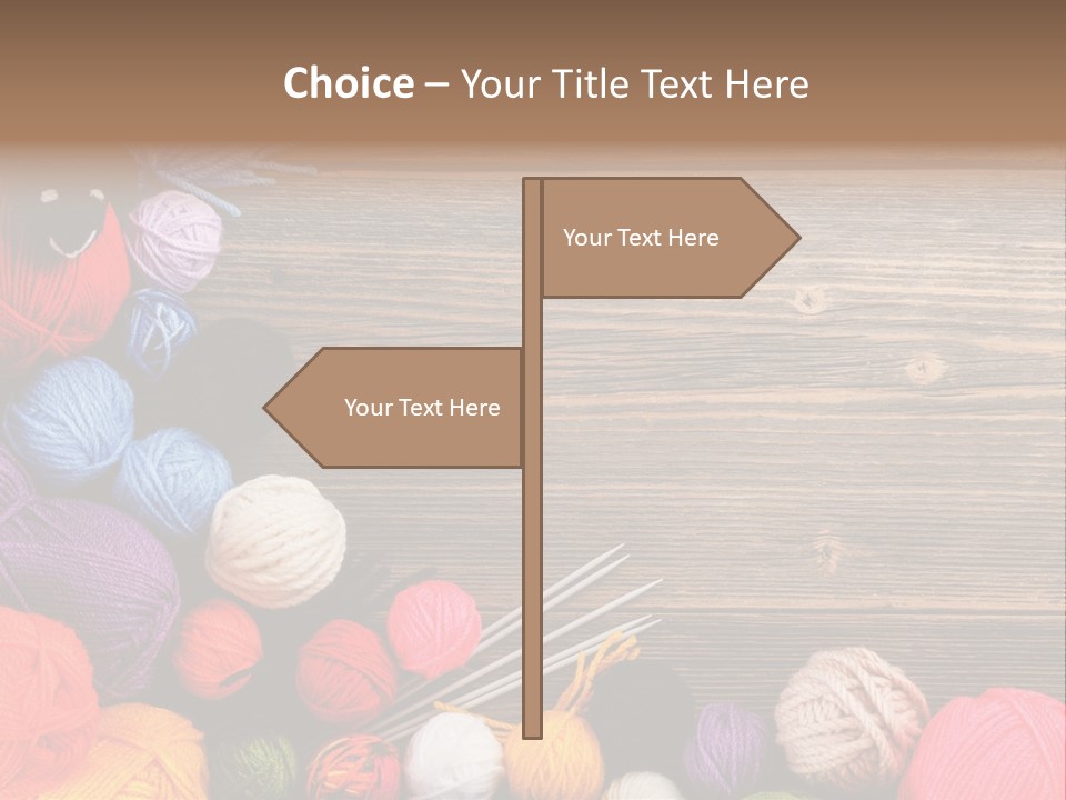 String Purple Object PowerPoint Template