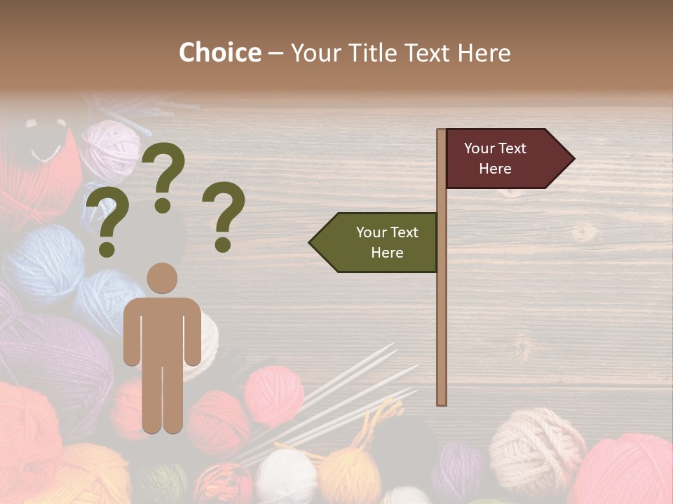 String Purple Object PowerPoint Template