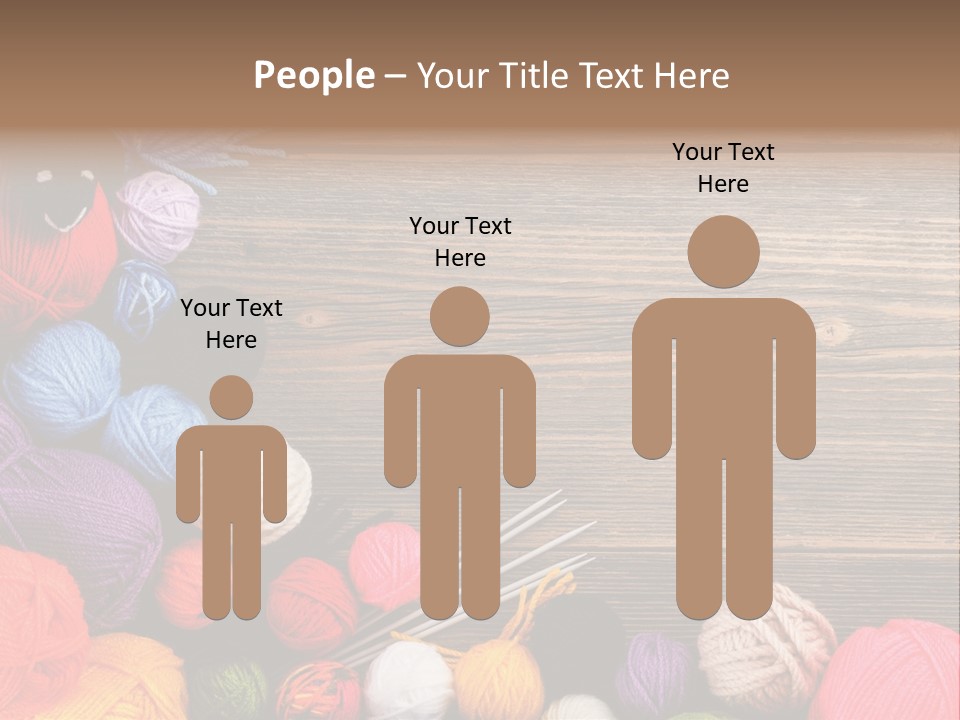 String Purple Object PowerPoint Template