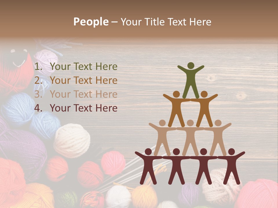 String Purple Object PowerPoint Template