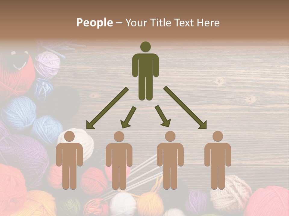 String Purple Object PowerPoint Template