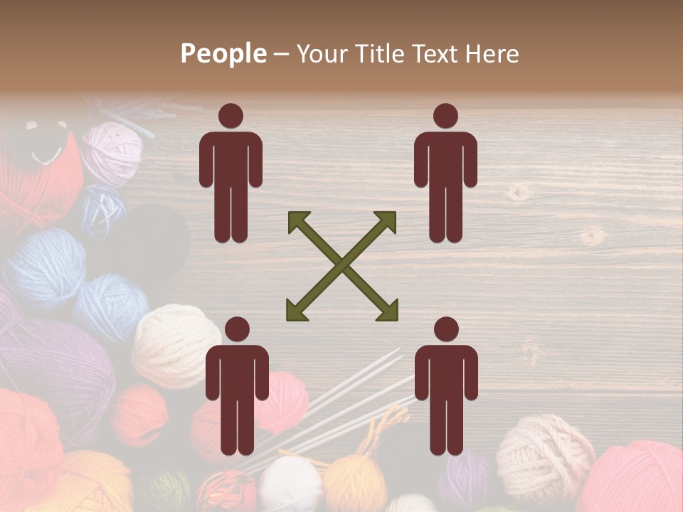 String Purple Object PowerPoint Template