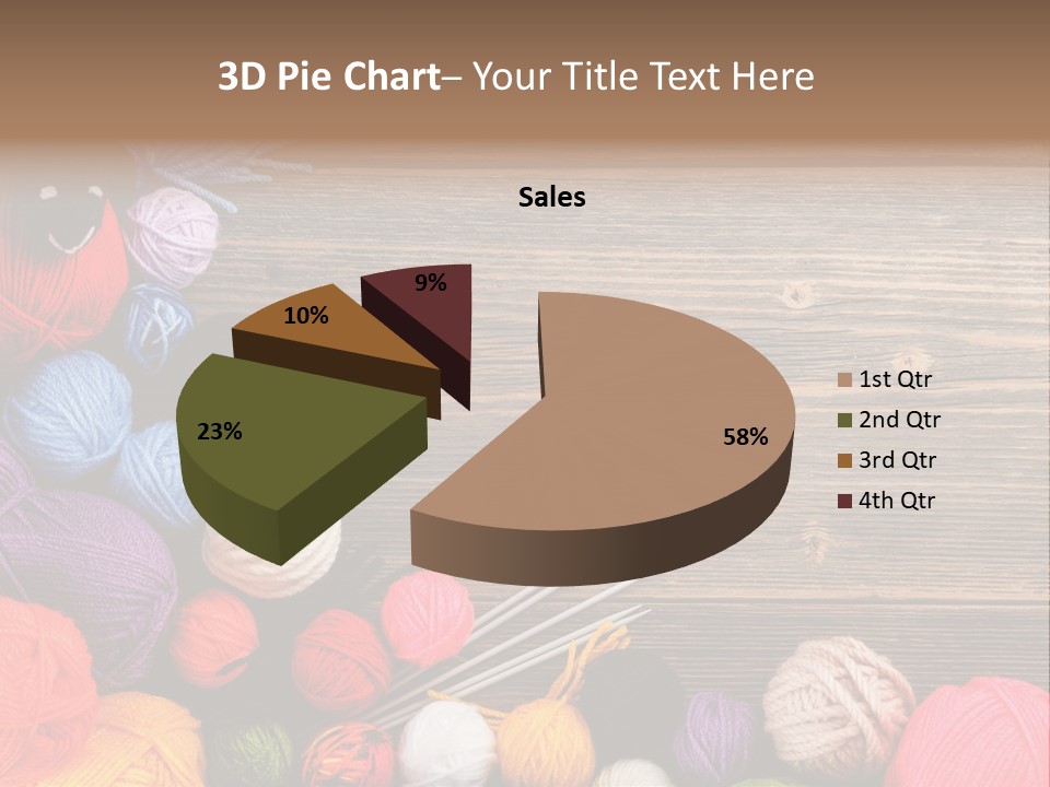 String Purple Object PowerPoint Template