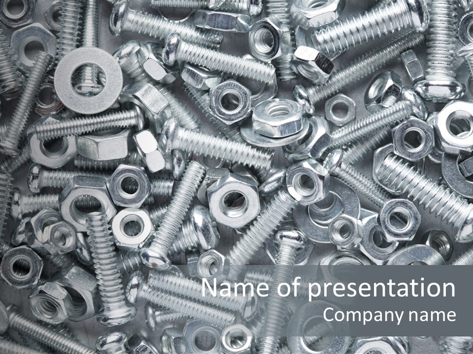 Silver Screw Engineering PowerPoint Template