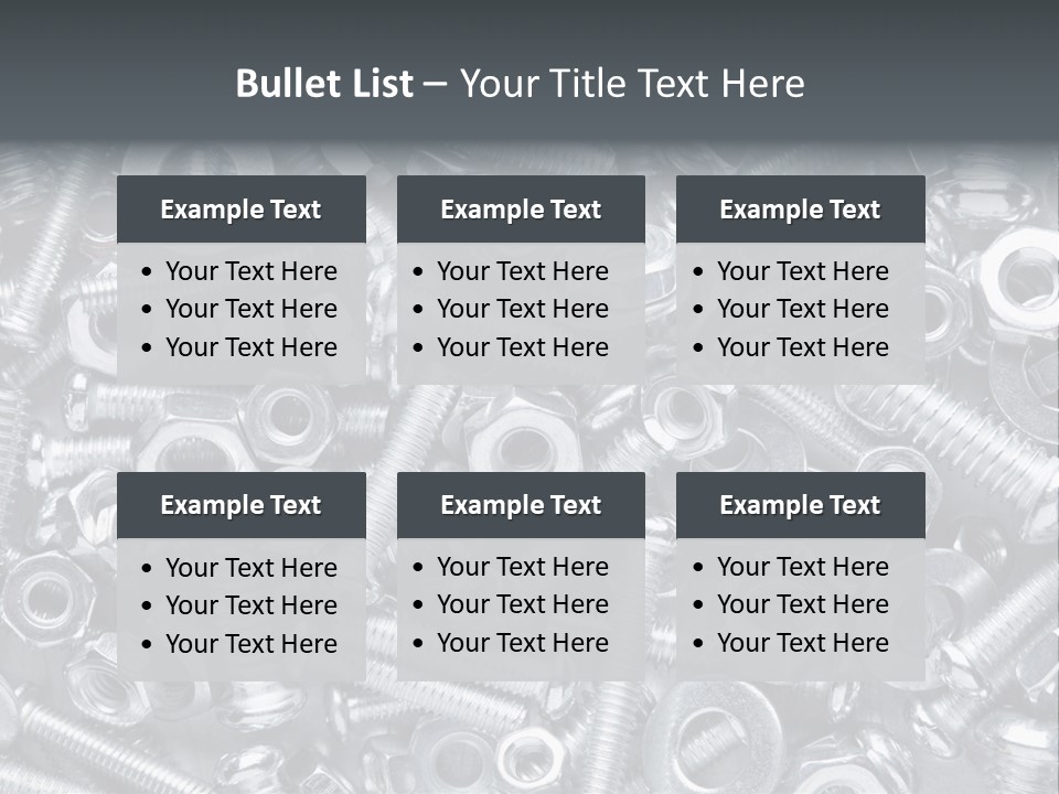Silver Screw Engineering PowerPoint Template
