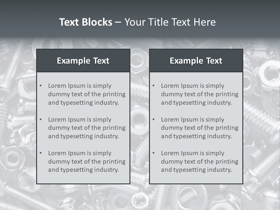 Silver Screw Engineering PowerPoint Template
