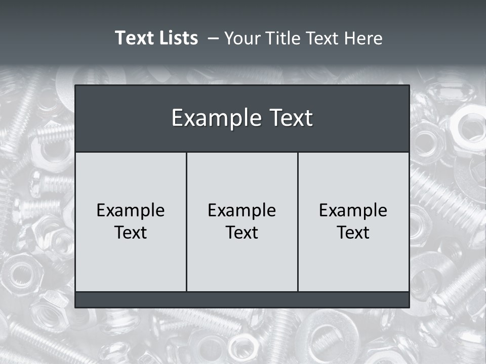 Silver Screw Engineering PowerPoint Template