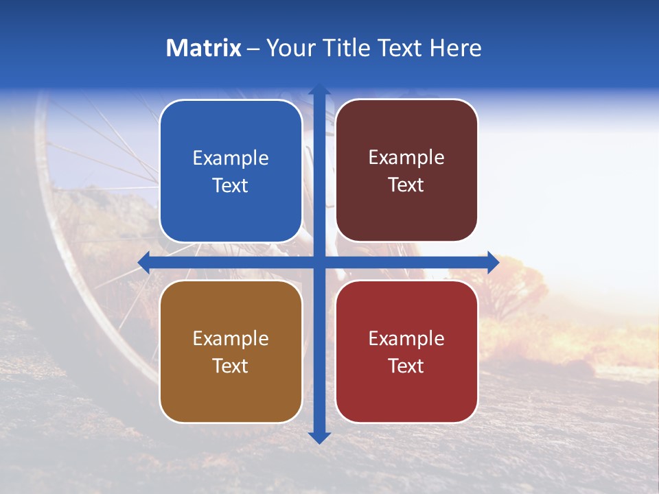 Bike Guy Track PowerPoint Template