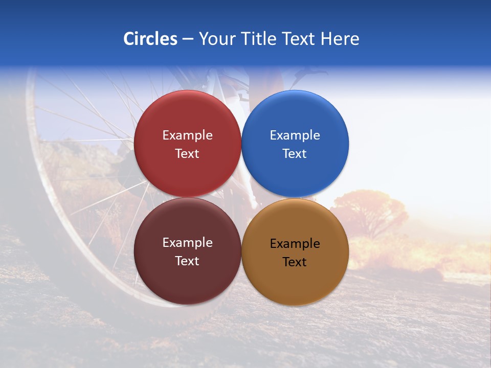 Bike Guy Track PowerPoint Template