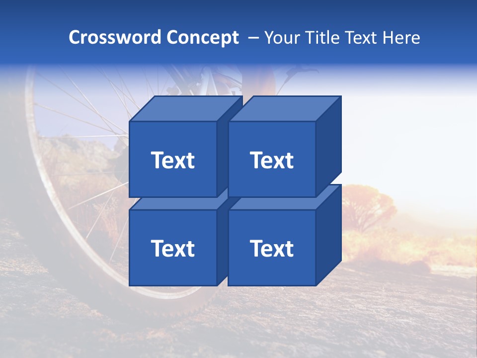 Bike Guy Track PowerPoint Template