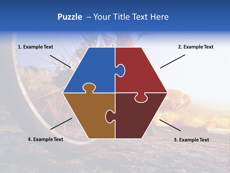 Bike Guy Track PowerPoint Template