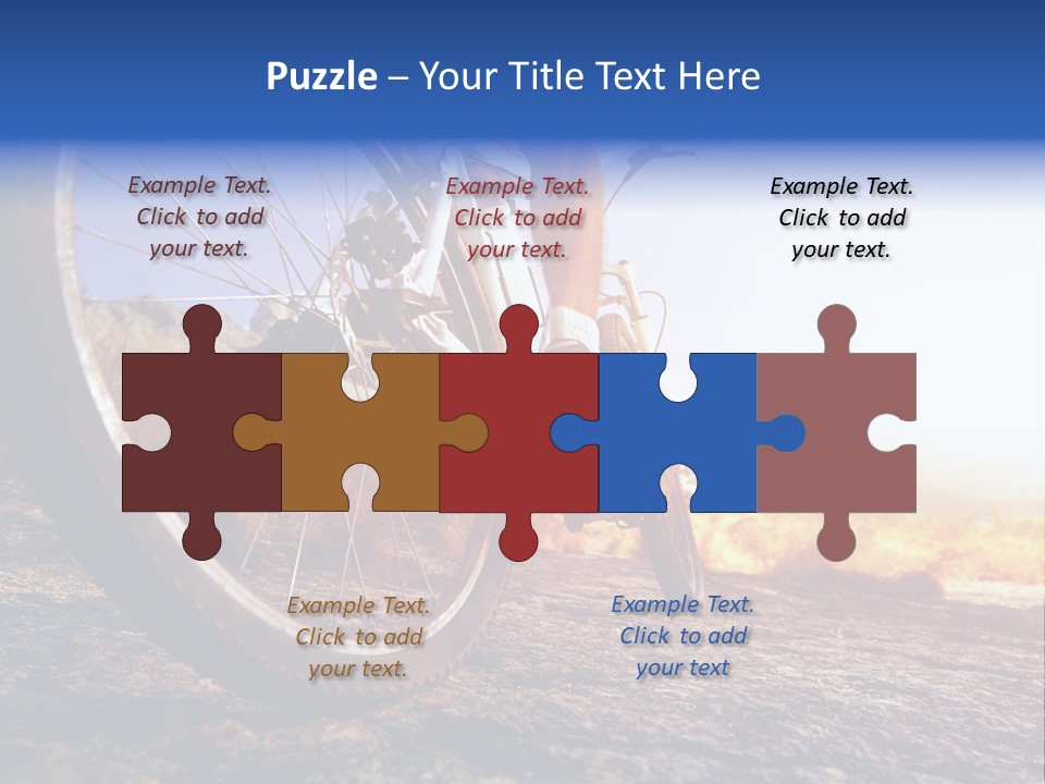 Bike Guy Track PowerPoint Template