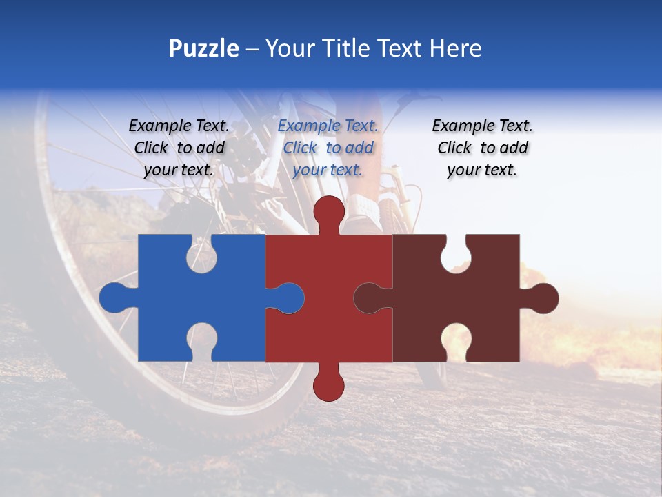 Bike Guy Track PowerPoint Template