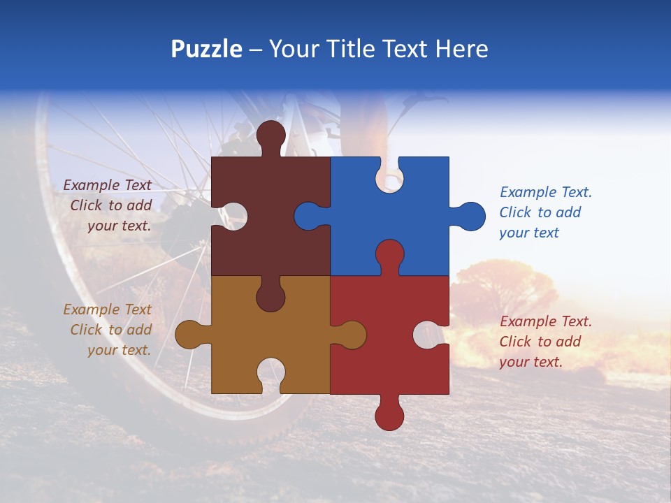 Bike Guy Track PowerPoint Template