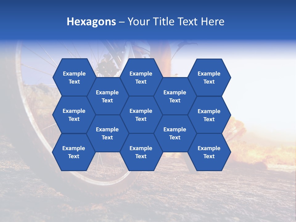 Bike Guy Track PowerPoint Template