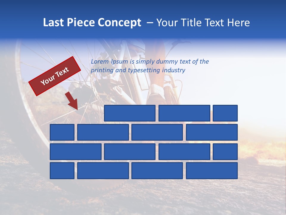 Bike Guy Track PowerPoint Template