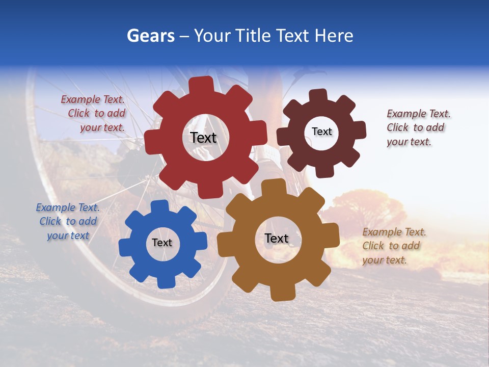 Bike Guy Track PowerPoint Template