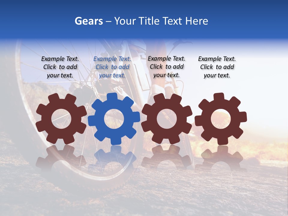 Bike Guy Track PowerPoint Template