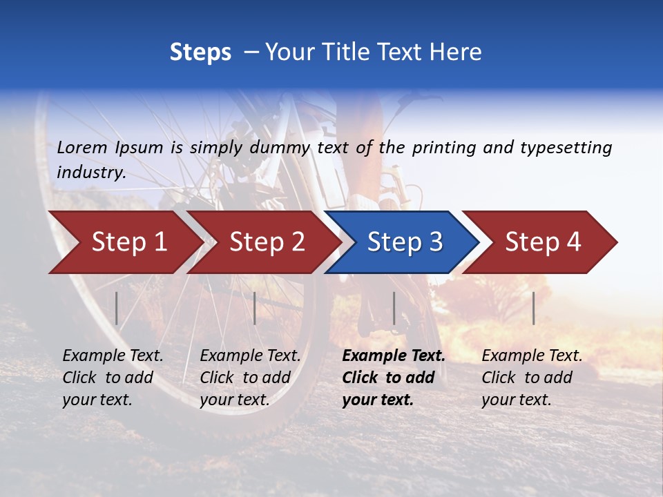 Bike Guy Track PowerPoint Template