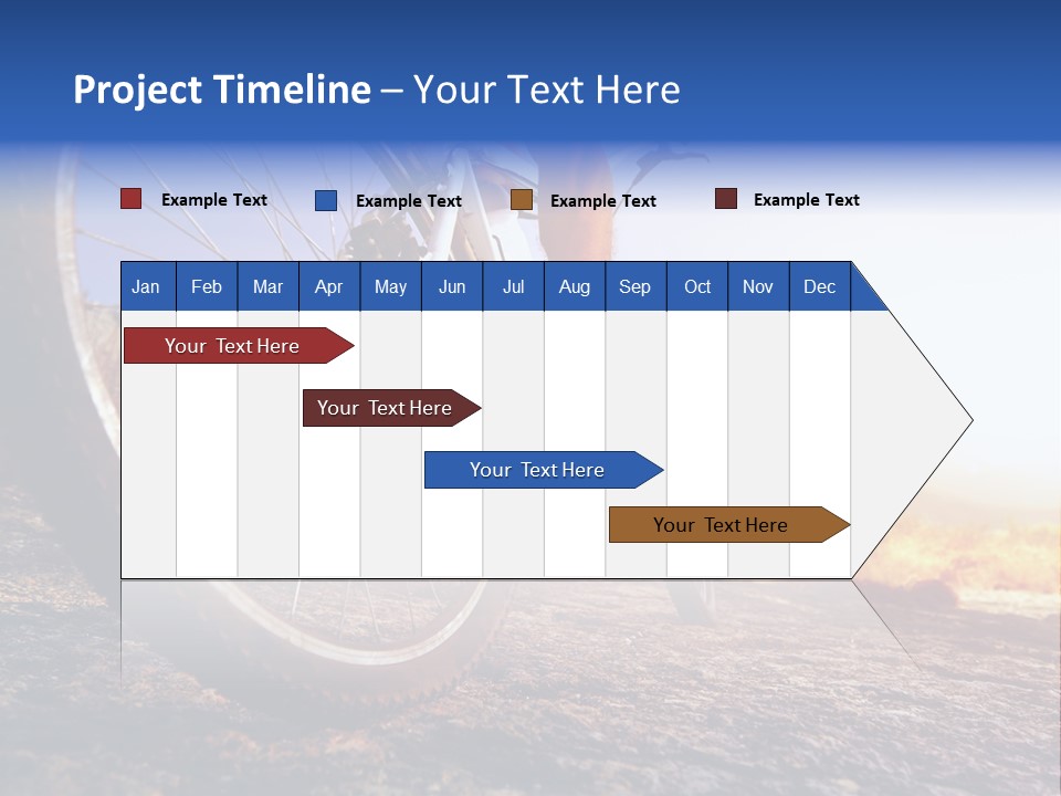 Bike Guy Track PowerPoint Template
