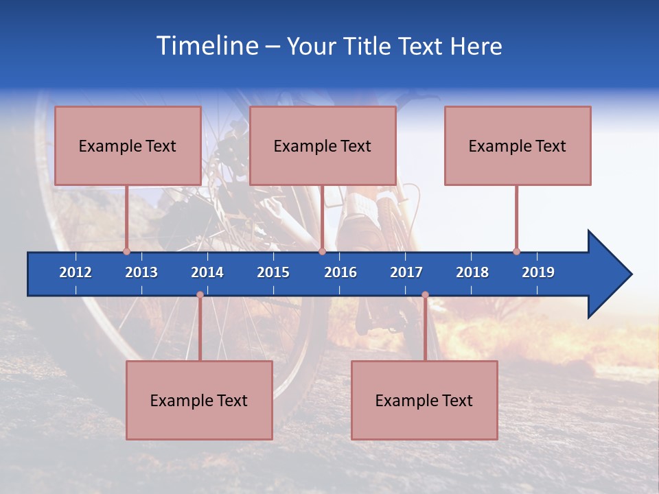 Bike Guy Track PowerPoint Template