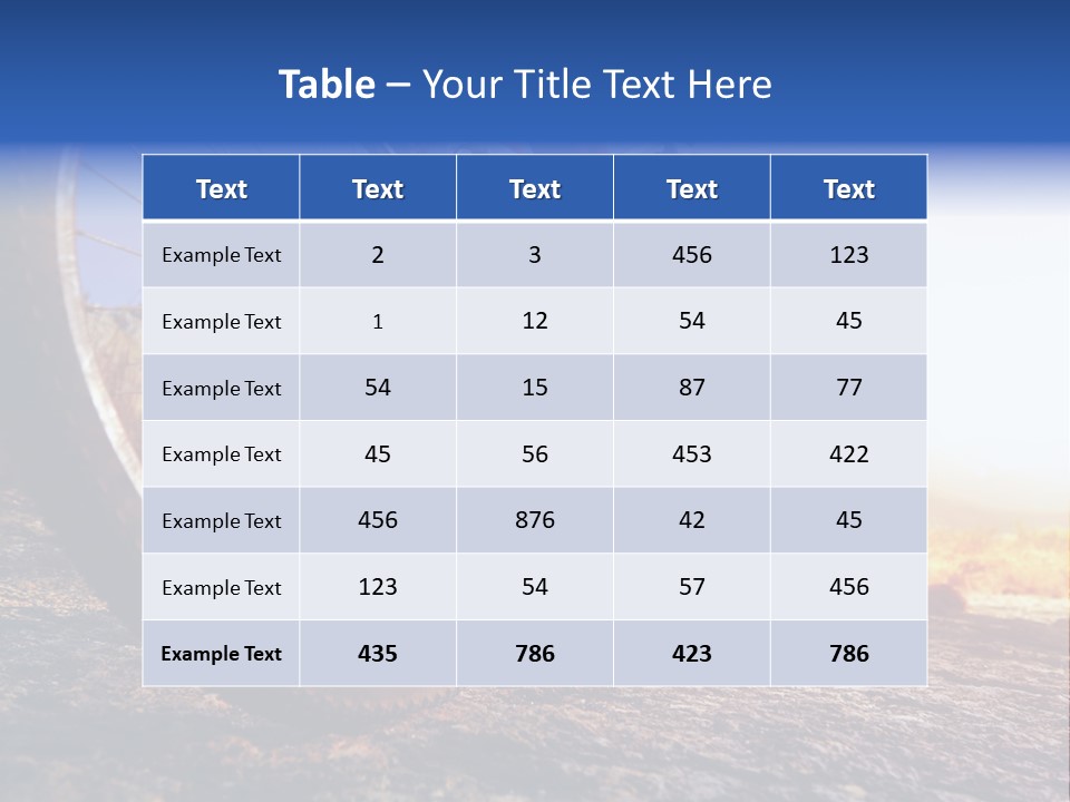 Bike Guy Track PowerPoint Template