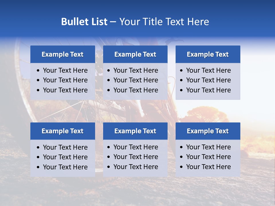 Bike Guy Track PowerPoint Template